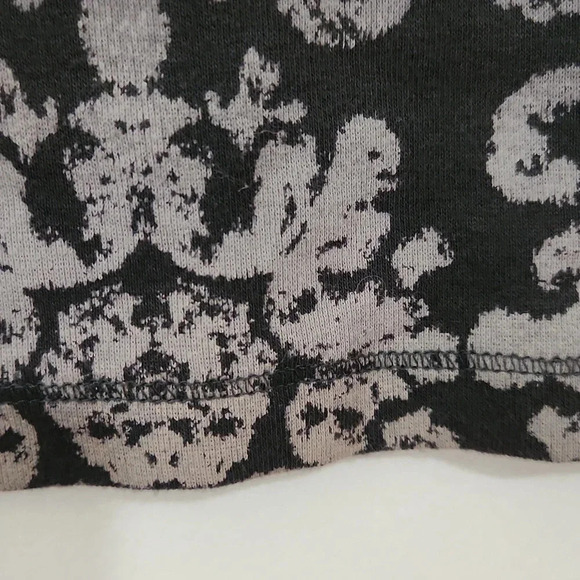Sonoma Everyday Tee ling sleeve patterned top grey M Medium - Picture 4 of 4